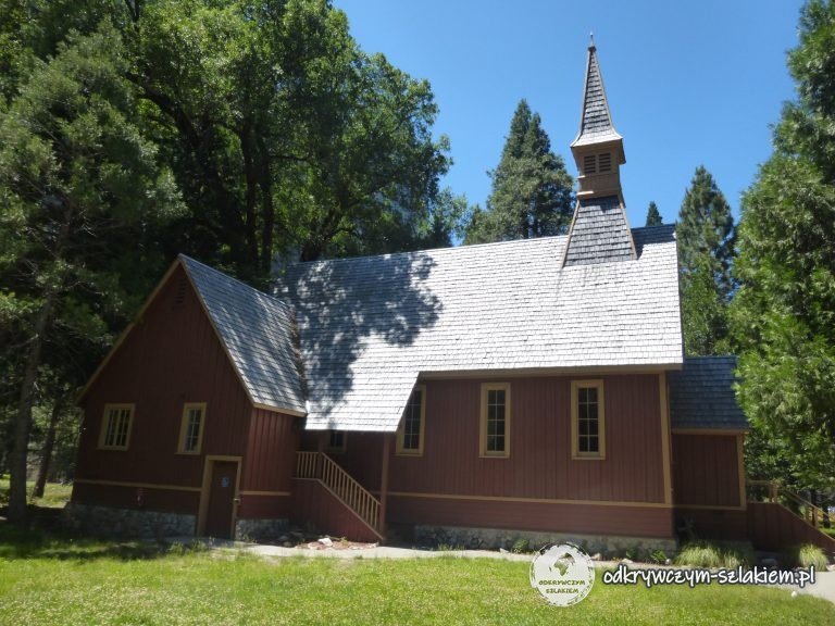 Drewniana kaplica Yosemite Valley Chapel