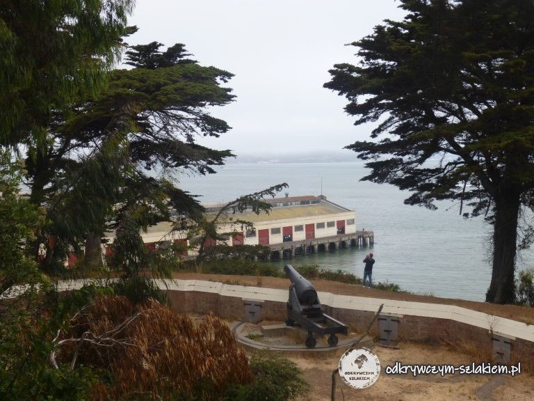 Widok z Fort Mason na zatokę i nabrzeże San Francisco