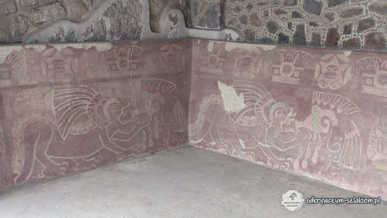 Ścienne malowidła w zespole Jaguarów w Teotihuacán
