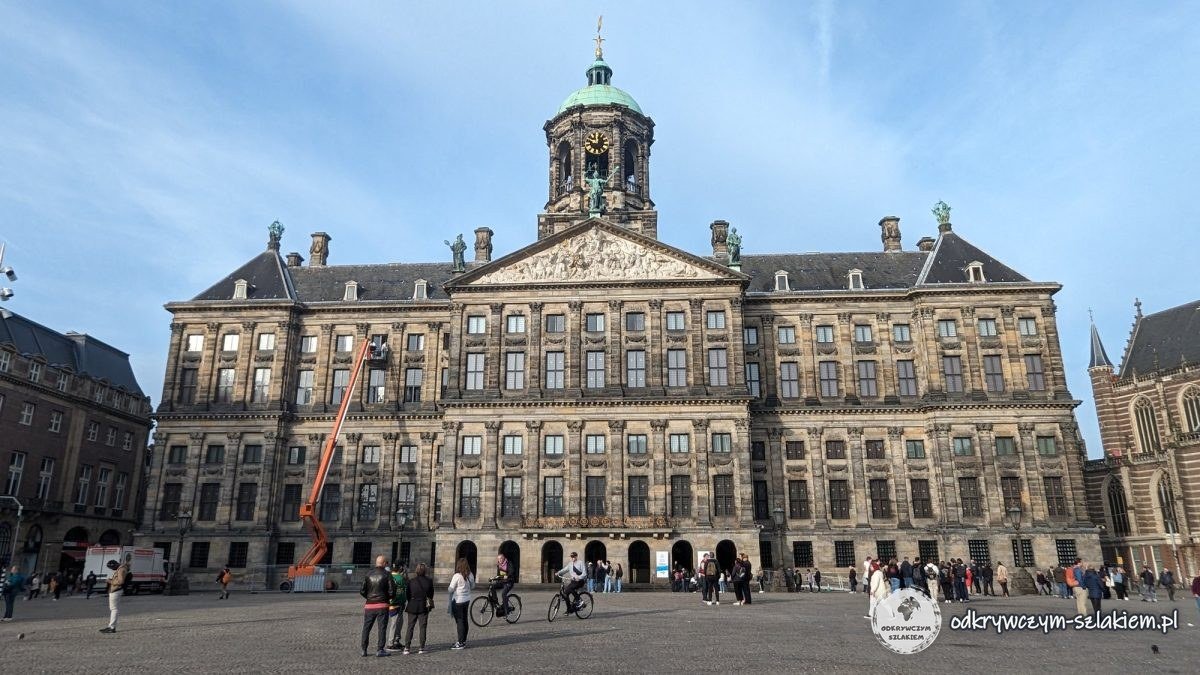 The Royal Palace on Dam Square in Amsterdam with its domed tower