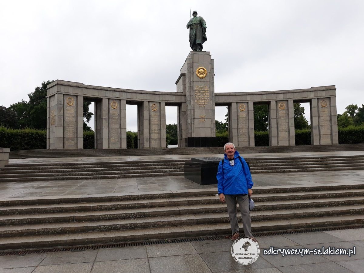 Maciek’s dad at the Soviet War Memorial in Tiergarten, Berlin