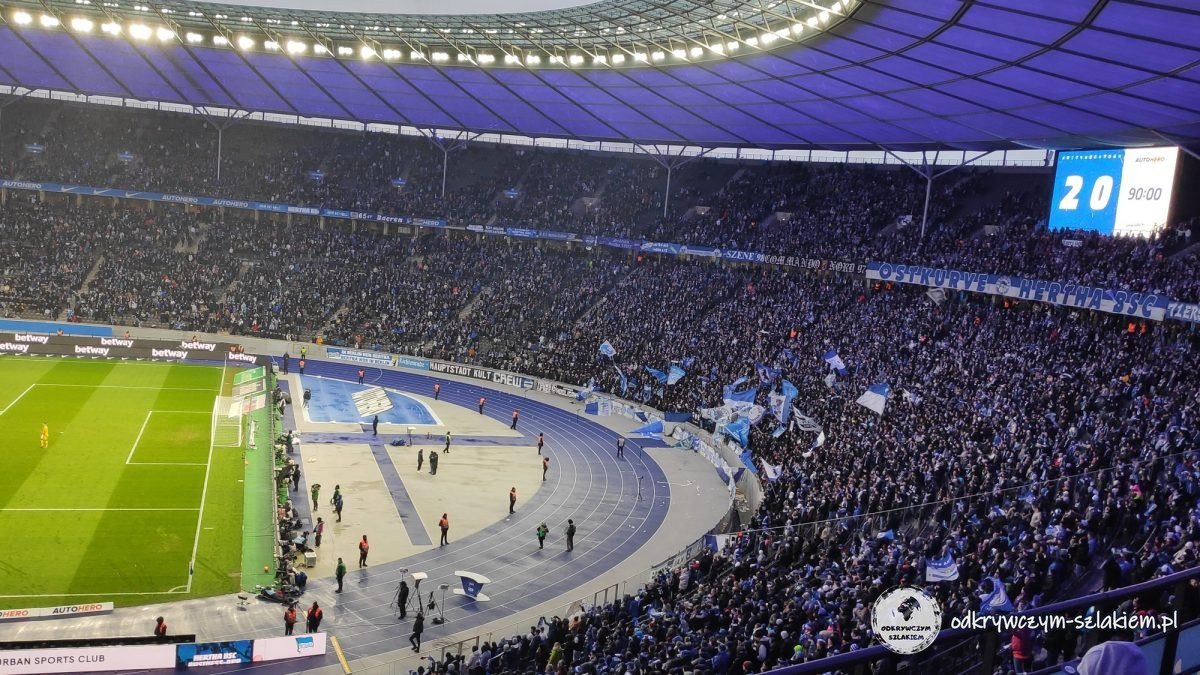 Kibice Herthy na trybunach Stadionu Olimpijskiego