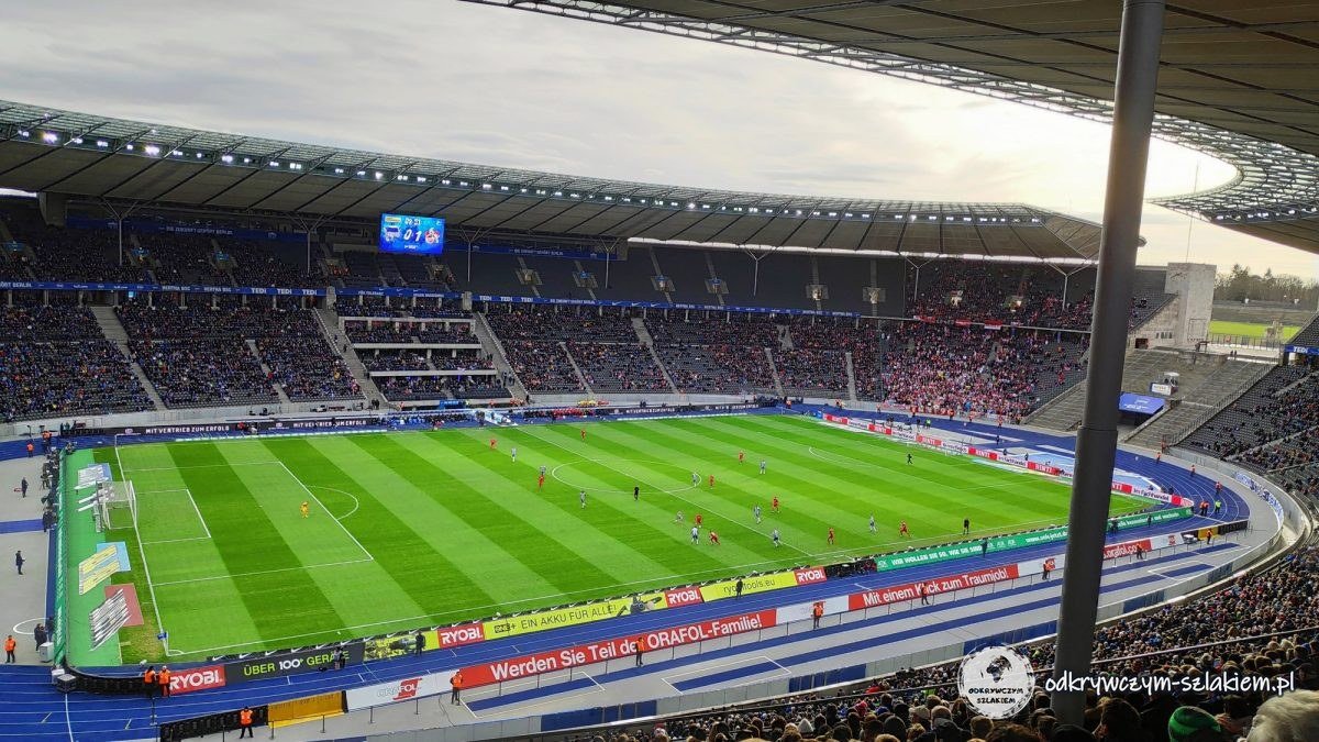 Stadion Olimpijski podczas meczu Herthy z 1. FC Köln w lutym 2020 roku