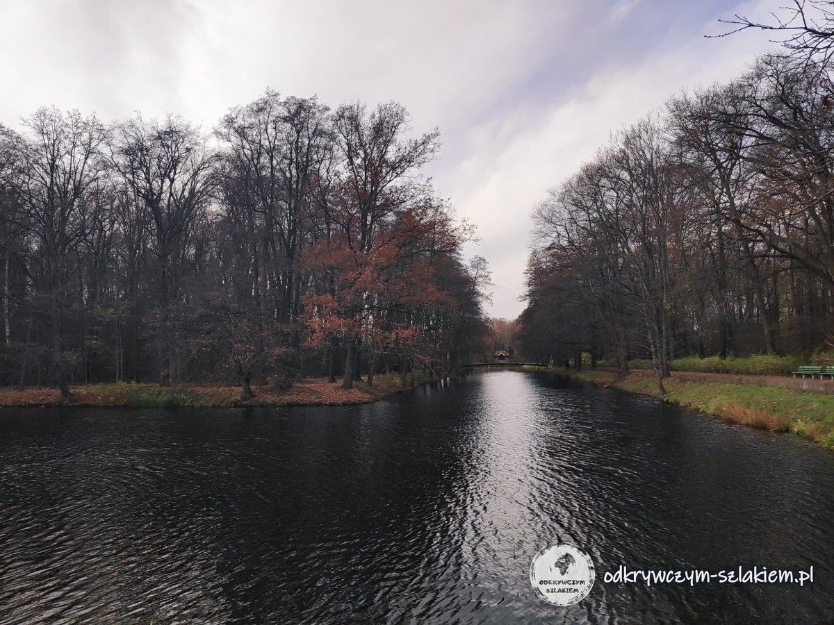 Kanał w Volkspark Jungfernheide zimą