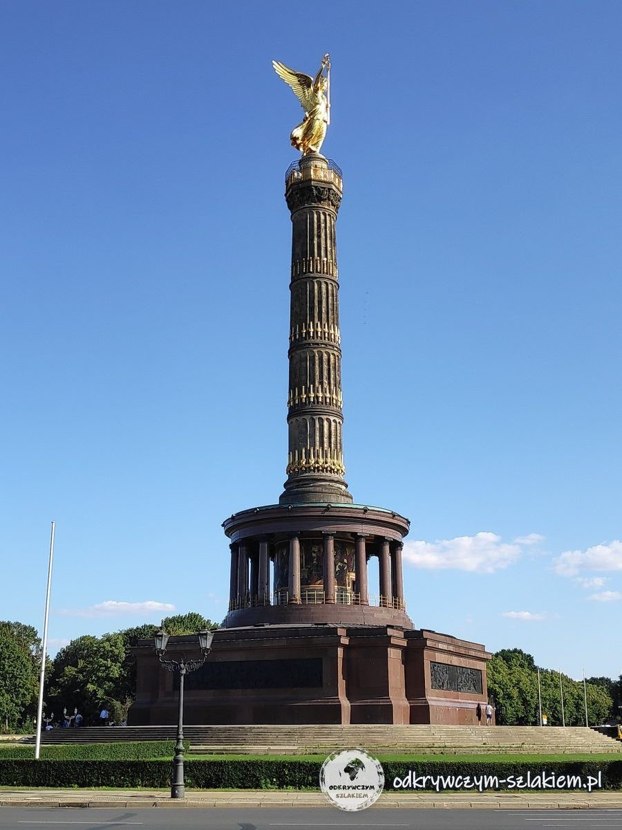Kolumna Zwycięstwa (Siegessäule) ze złotą Wiktorią w Tiergarten