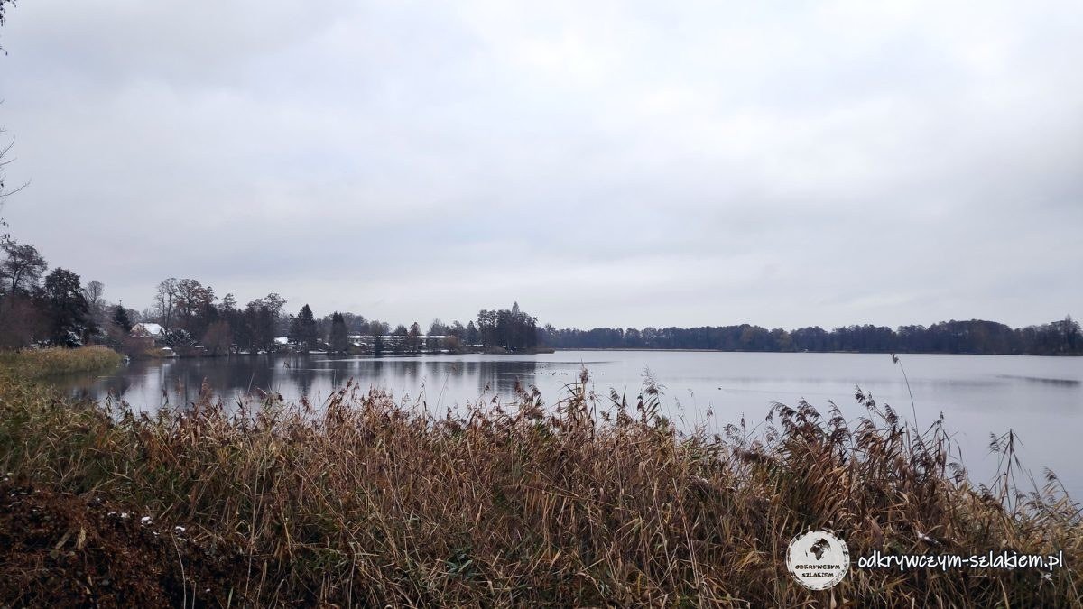 Jezioro Tegeler See jesienią