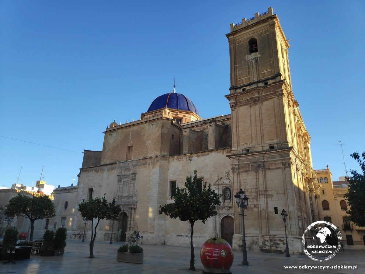 Bazylika Santa María w Elche z niebieską kopułą