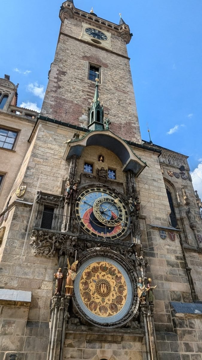 Zegar astronomiczny Orloj na wieży Ratusza Staromiejskiego w Pradze
