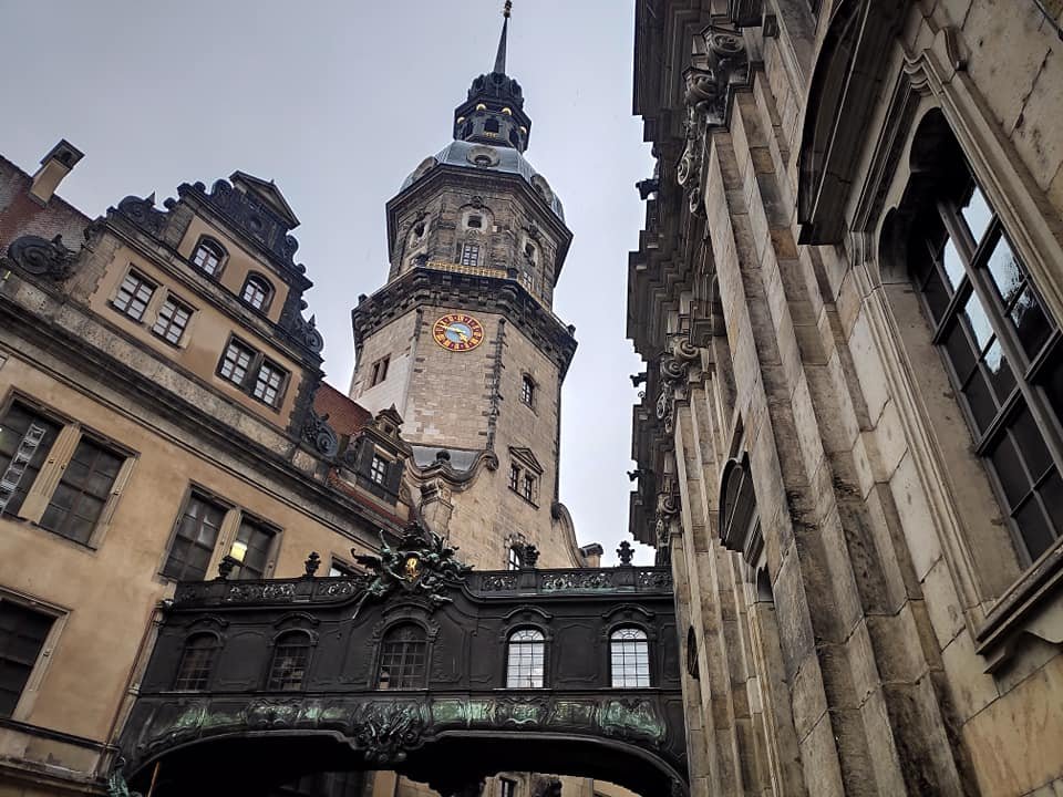 Wieża i zabudowania Zamku Rezydencyjnego w Dreźnie