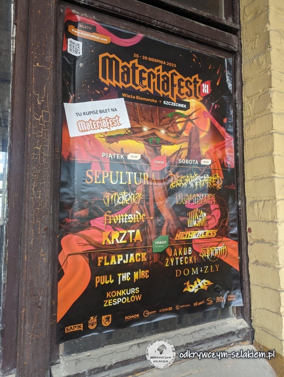 Plakat des Materiafest XI 2023 mit dem Programm, Sepultura an der Spitze