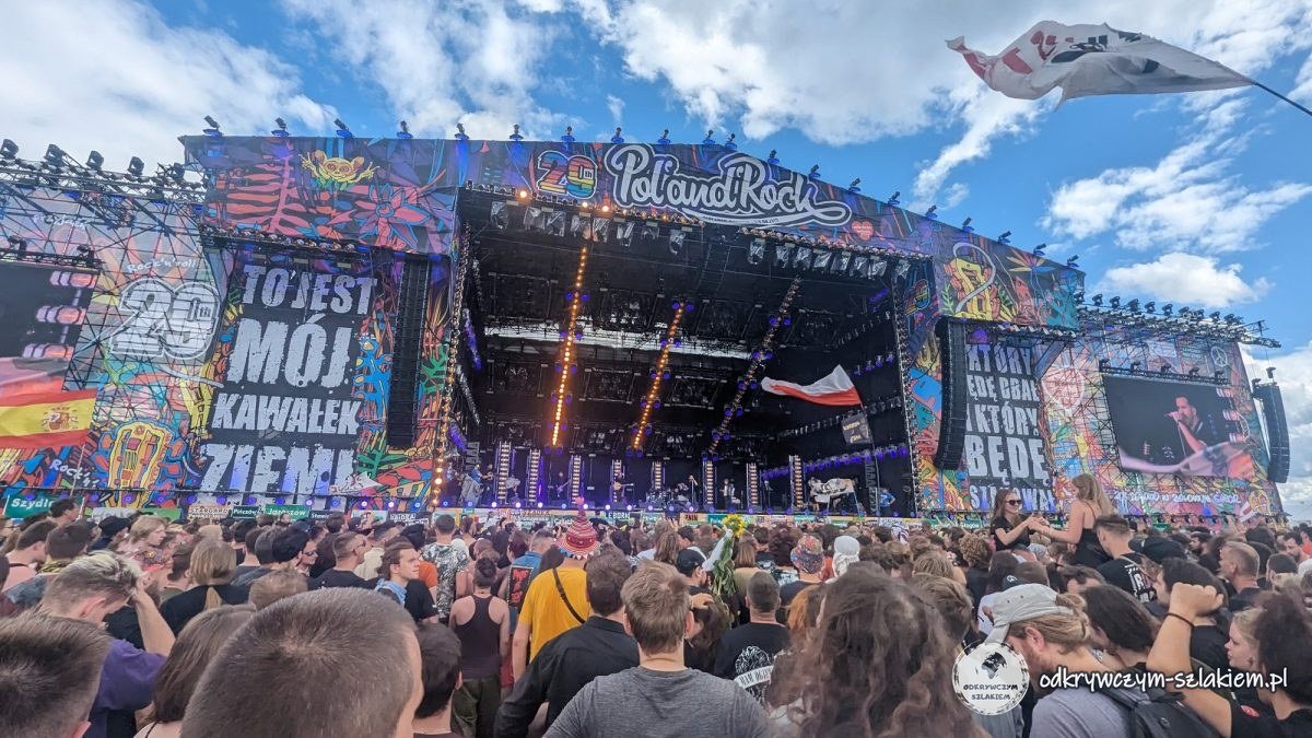 Die Große Bühne des 29. Pol'and'Rock Festival mit der Parole „Das ist mein Stück Erde“ (2023)