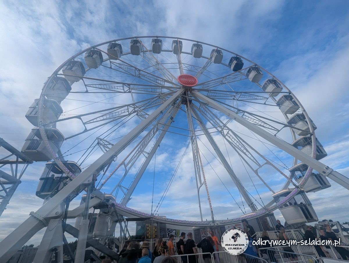 Riesenrad auf dem Gelände des Pol'and'Rock Festival 2025