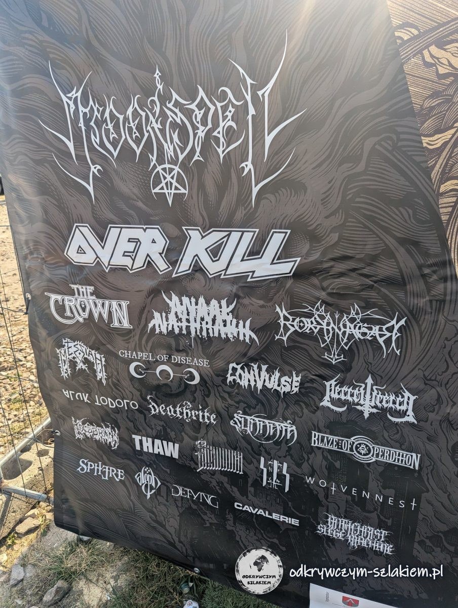 Banner mit den Bands des Summer Dying Loud 2024: Moonspell, Overkill, The Crown und andere