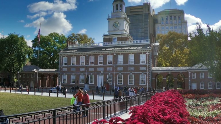 Independence Hall w Filadelfii – tu podpisano Deklarację Niepodległości i Konstytucję Stanów Zjednoczonych