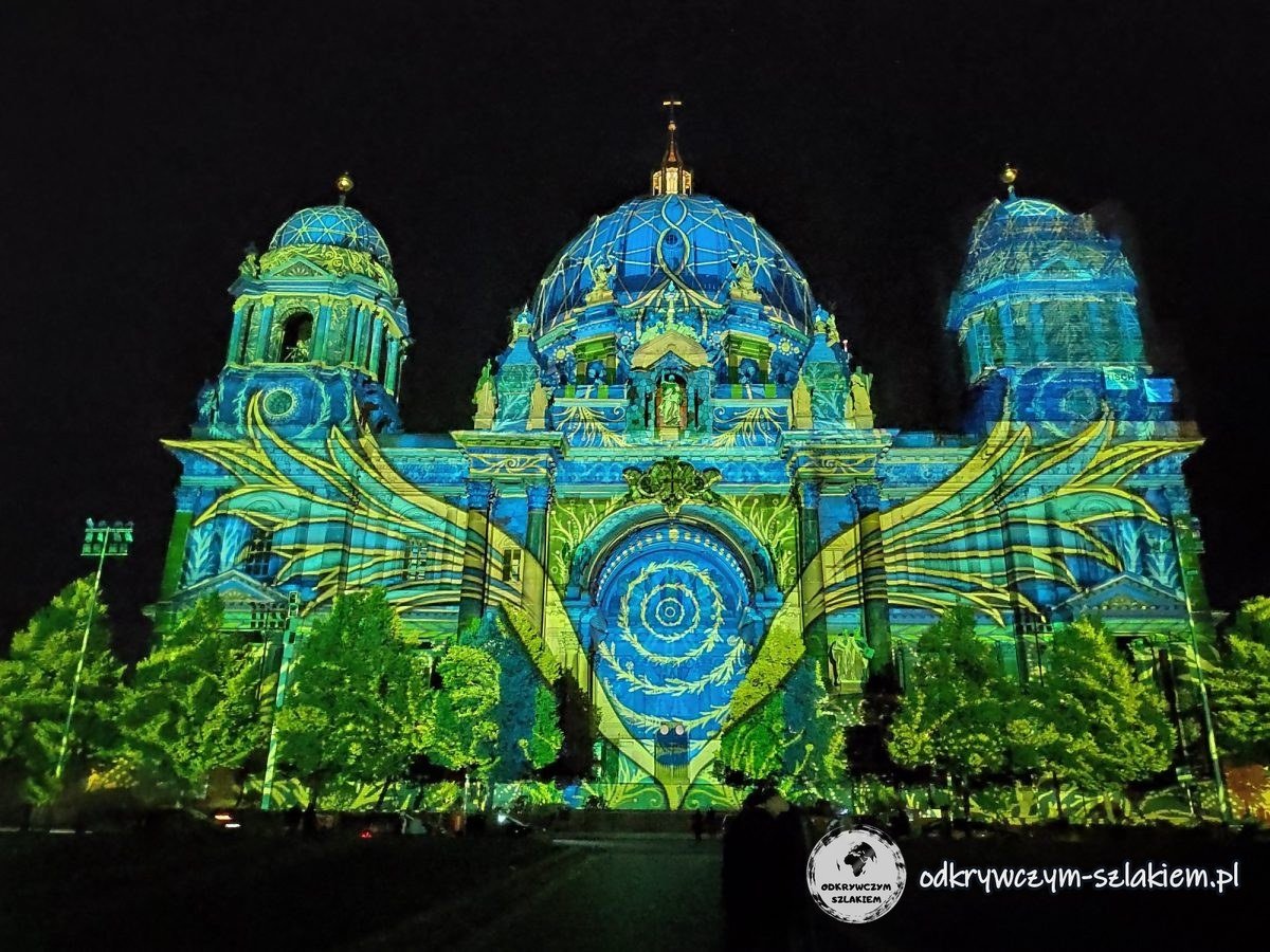 Katedra Berlińska podczas Festival of Lights 2020