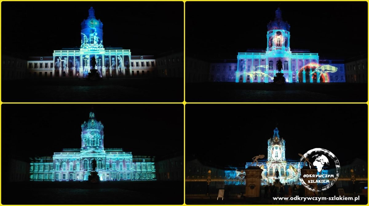 Cztery odsłony projekcji na Pałacu Charlottenburg podczas Festival of Lights 2021