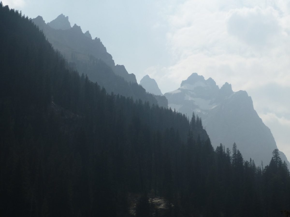 Szczyty Teton nad Jenny Lake