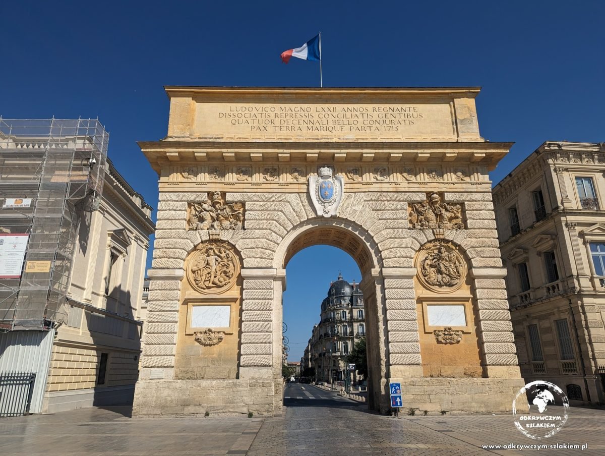 Łuk triumfalny Arc de Triomphe w Montpellier