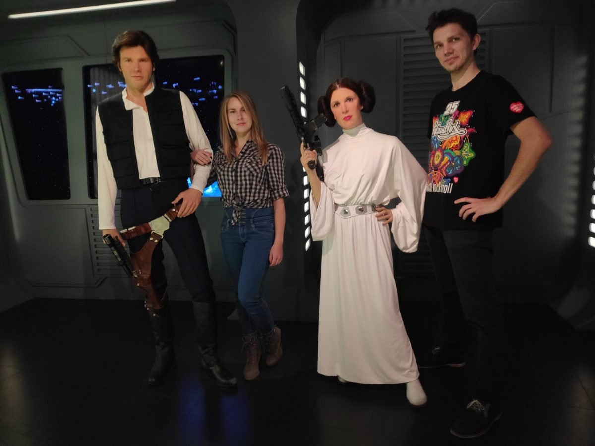 Han Solo i księżniczka Leia – figury z Gwiezdnych Wojen w Madame Tussauds Berlin