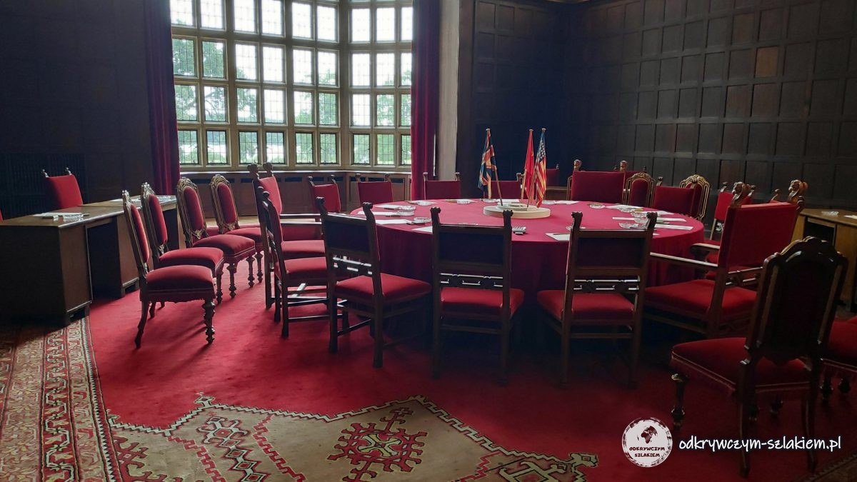 Sala obrad konferencji poczdamskiej w Pałacu Cecilienhof