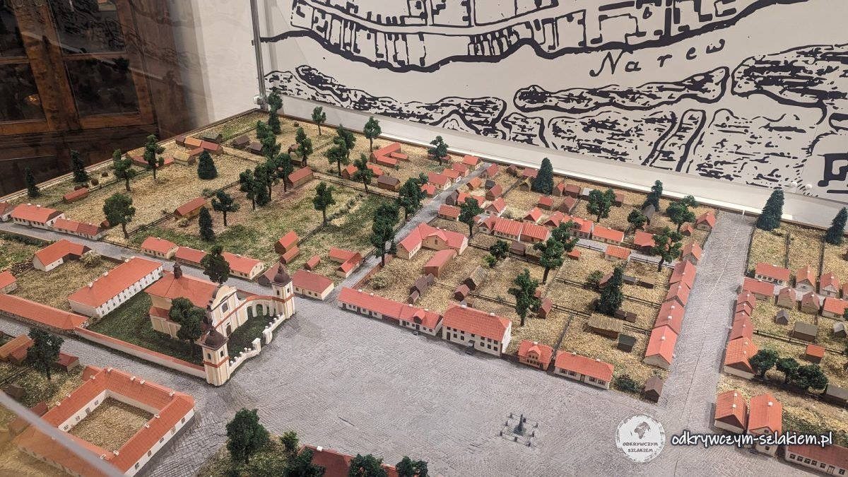 Modell des alten Tykocin am Narew in der Ausstellung im Talmudhaus