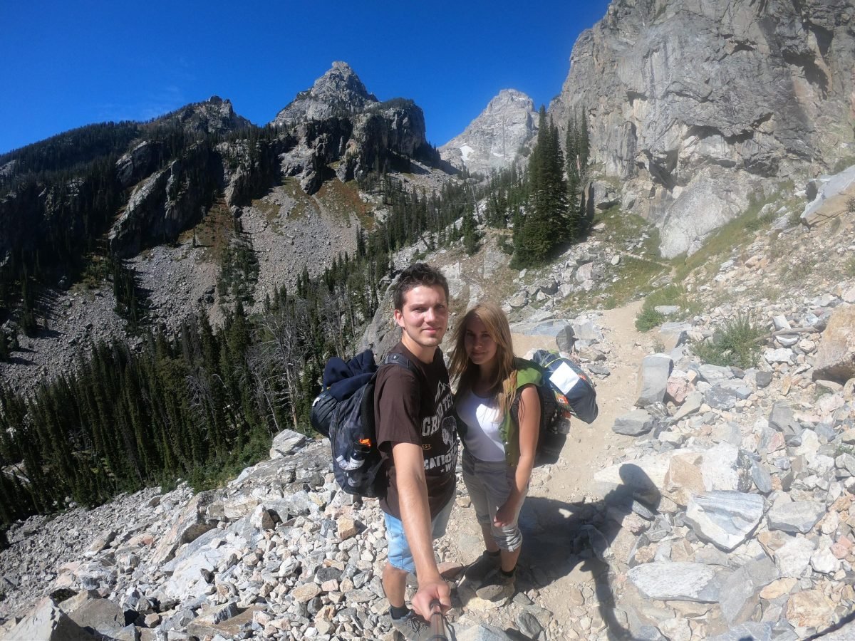Szlak w Garnet Canyon w Parku Narodowym Grand Teton