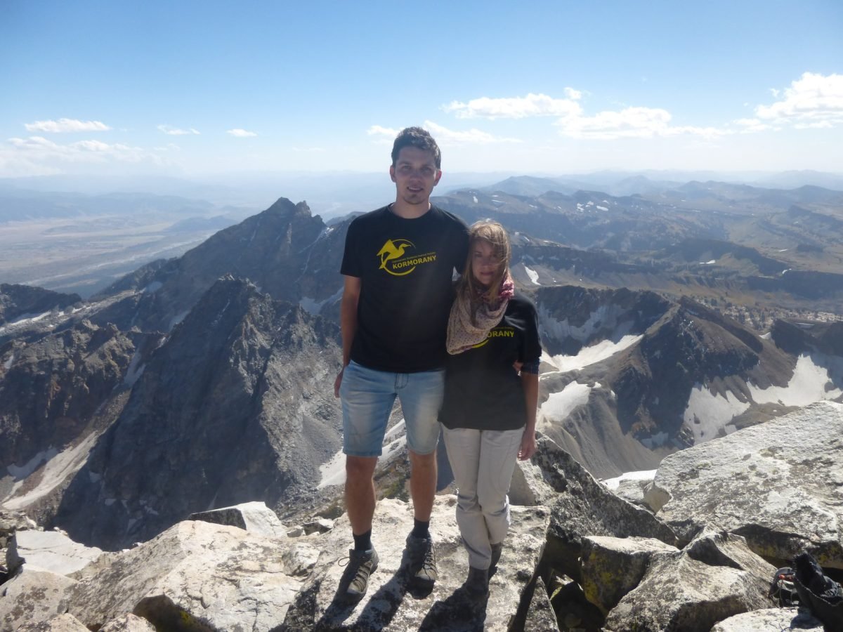 Na szczycie South Teton – najwyżej, gdzie byliśmy