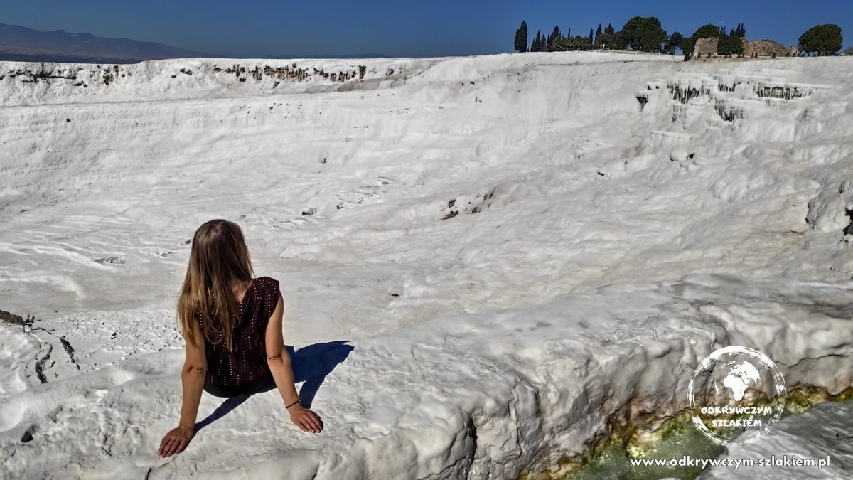 Na białych trawertynach Pamukkale