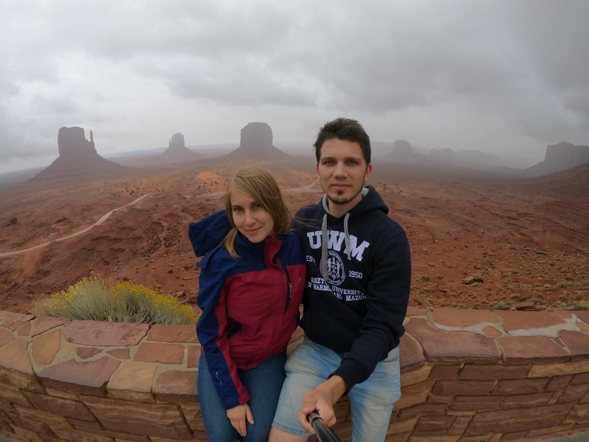 Na punkcie widokowym w Monument Valley
