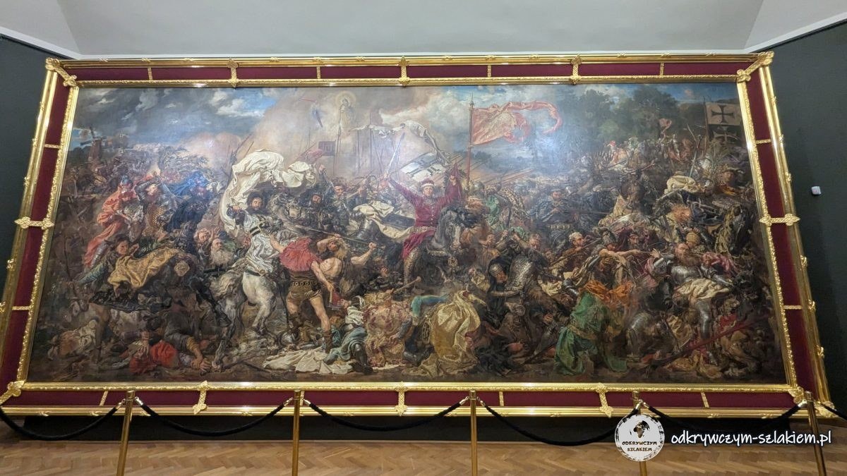 El cuadro de Jan Matejko La batalla de Grunwald, que ocupa toda una pared de una sala del Museo Nacional