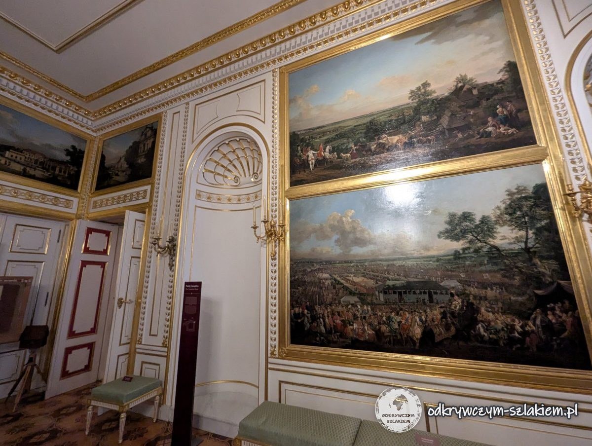 Vistas de Varsovia de Bernardo Bellotto, llamado Canaletto, en la Sala Canaletto del Castillo Real