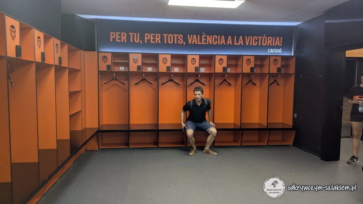 Szatnia Valencii CF na stadionie Mestalla