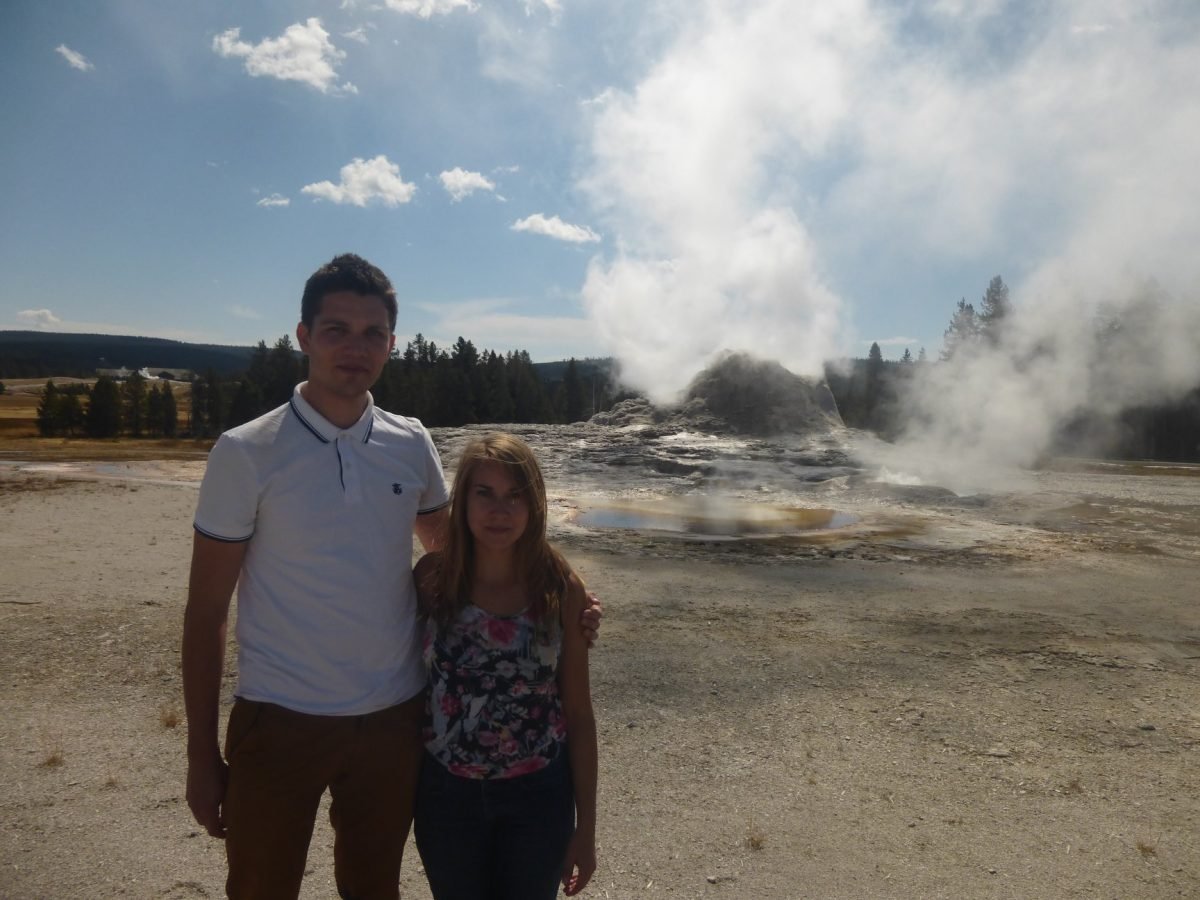 Erupcja gejzeru Old Faithful